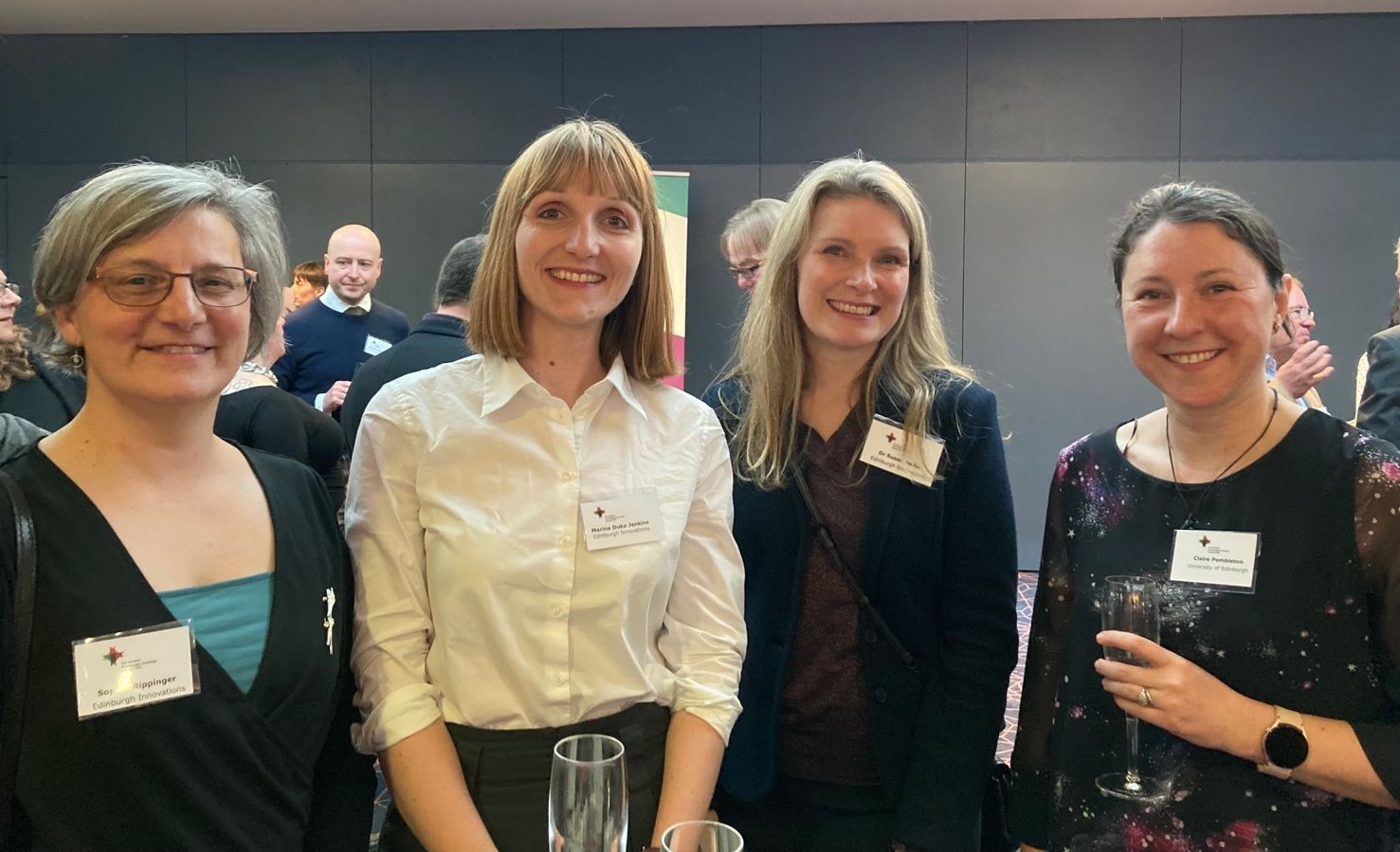 Edinburgh Innovations' Sophie Rippinger, Marina Duka Jenkins, Susan Bodie and Claire Pembleton at the awards
