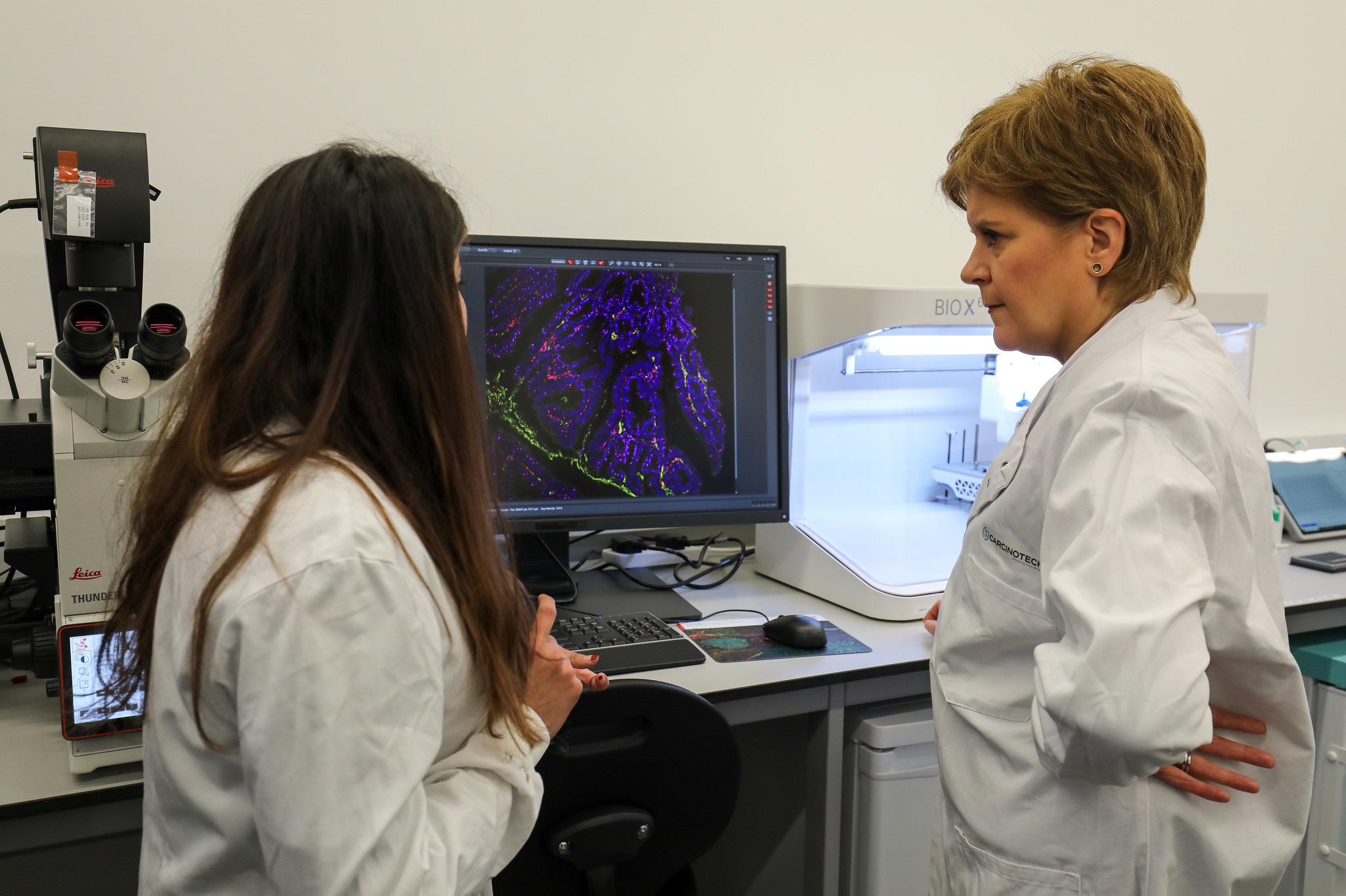 First Minister visits two biotech startups