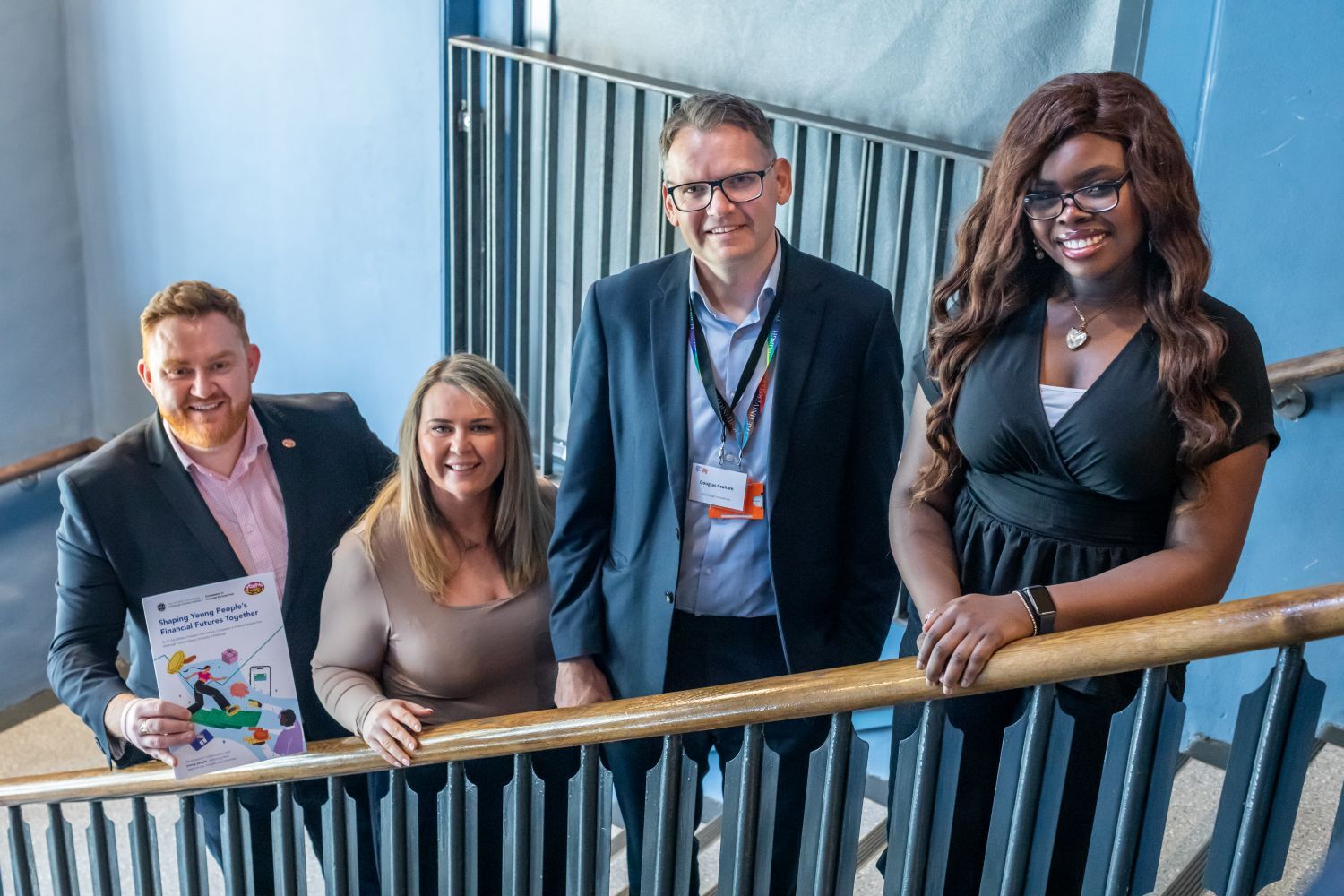 L-R John Loughton, Sandi Royden, Douglas Graham, Emmanuella Shodunke