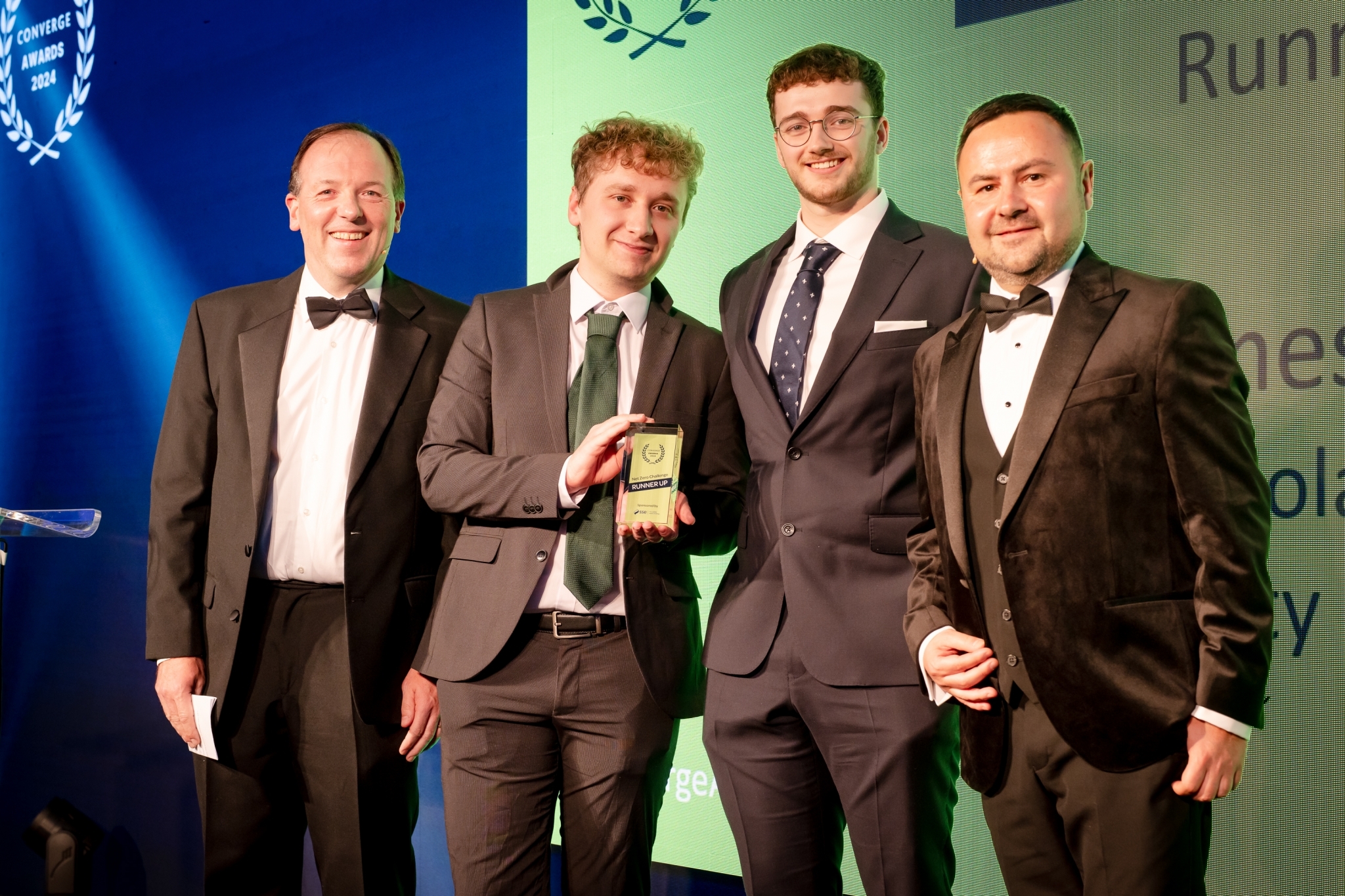 SolarSub's Bas Schalkwijk and James Taylor with John Stewart SSE and Adam Kosterka.