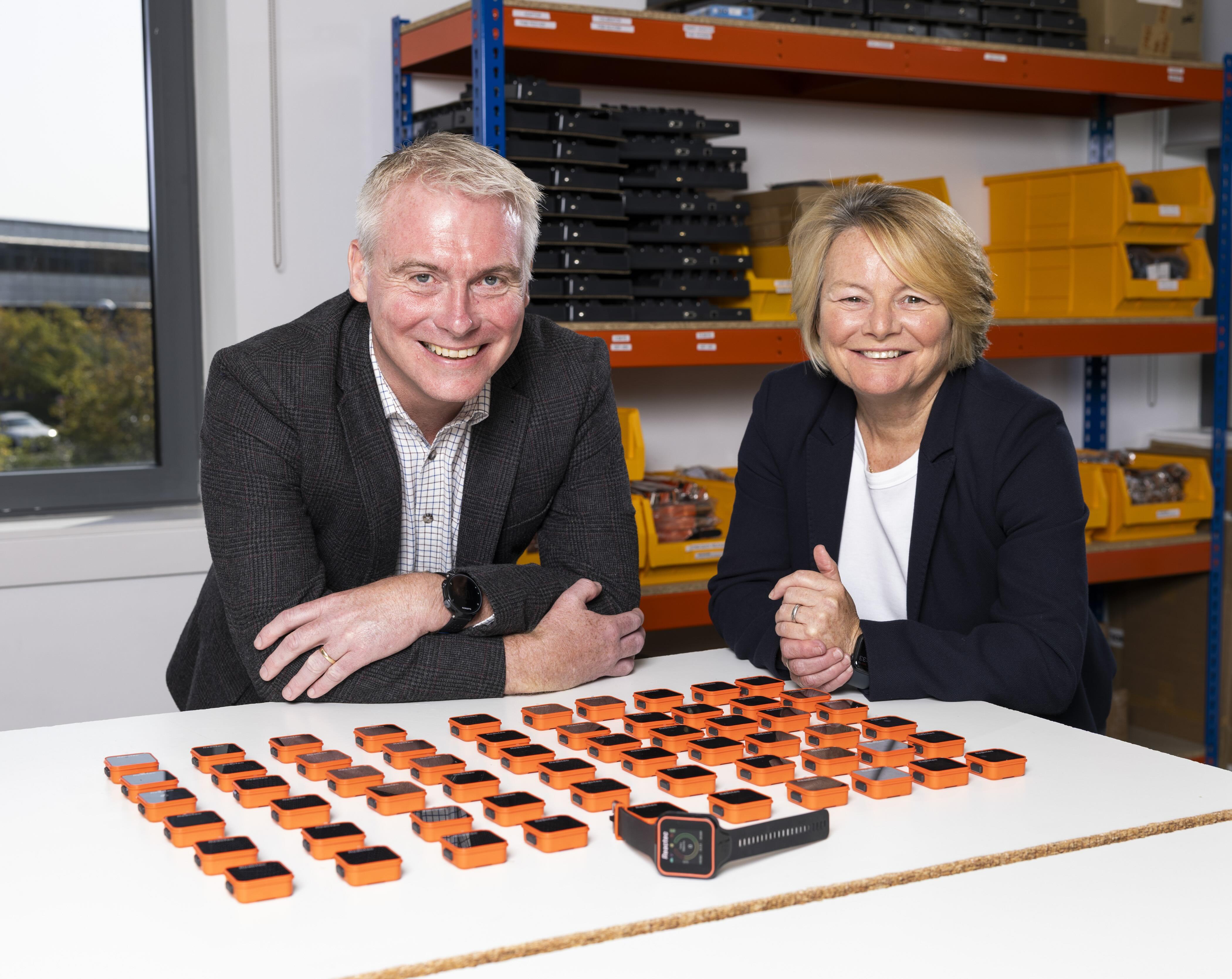 L-R David Ovens, Joint MD, Archangels; Jacqui McLaughlin, CEO, Reactec