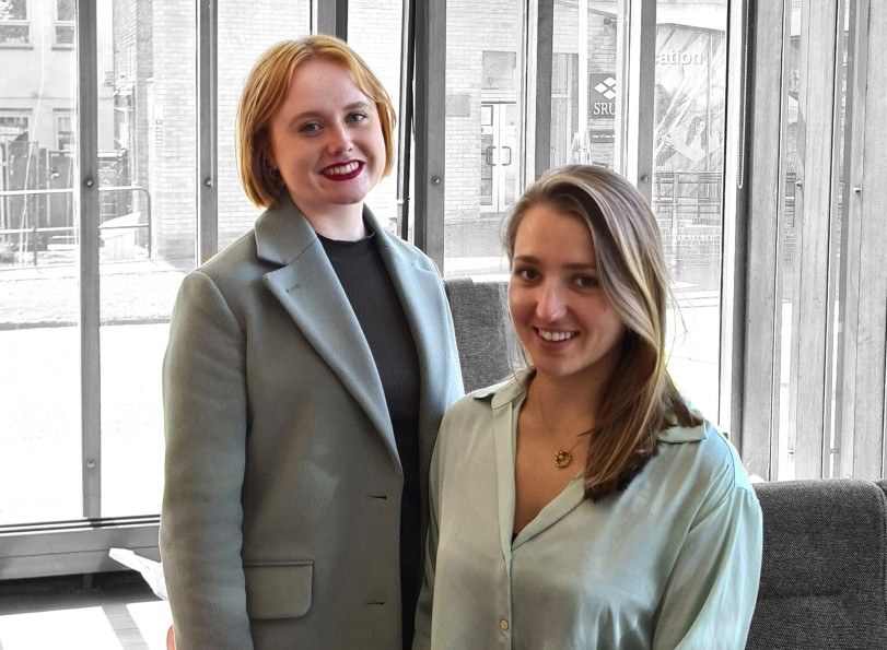Pictured L - R: Dr Maggie Hicks and Dr Florentina Winklemann of SynSense