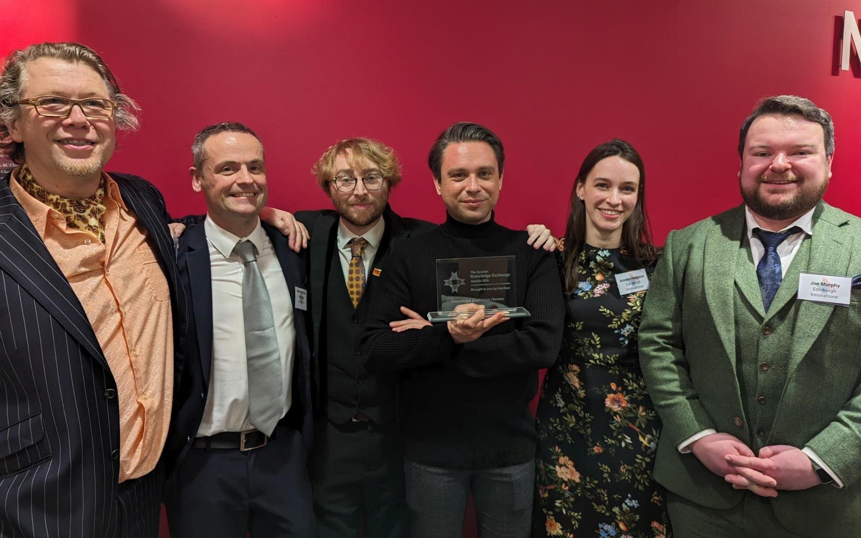 Wellcome iTPA team L-R Jeff Wright, Andrew McBride, Max Reiter, Lysimachos Zografos, Amelia Hodgson, Joe Murphy