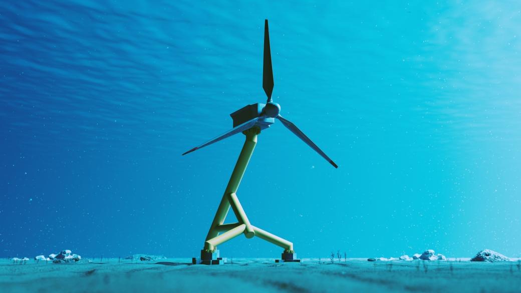 Flexible blade design for unsteady load mitigation in tidal turbines